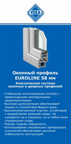 ОкнаВека-мир EUROLINE 58